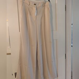 Banana Republic Cream Wide Leg Pants